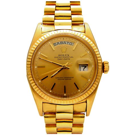 rolex oyster perpetual day date oro giallo|rolex watch day date price.